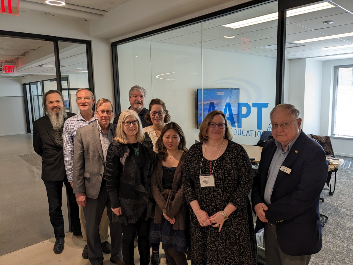 AAPT (@aapthq) on Twitter photo Society leaders and attendees at the 2024 AIP Annual Forum held in Washington, DC. #AIPForum2024
<a href="/michael_aip/">Michael Moloney</a> <a href="/bethaapt/">Beth Cunningham</a> Society leaders and attendees at the 2024 AIP Annual Forum held in Washington, DC. #AIPForum2024
<a href="/michael_aip/">Michael Moloney</a> <a href="/bethaapt/">Beth Cunningham</a>