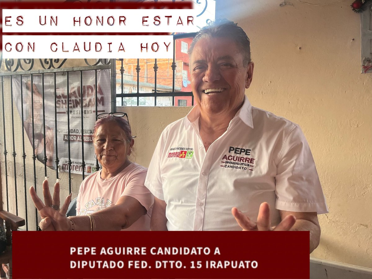 Vamos a Ganar Irapuato!!!😁

#Morena #PepeAguirre #Candidato a #DiputadoFederal Vota 2 de Junio 🍓