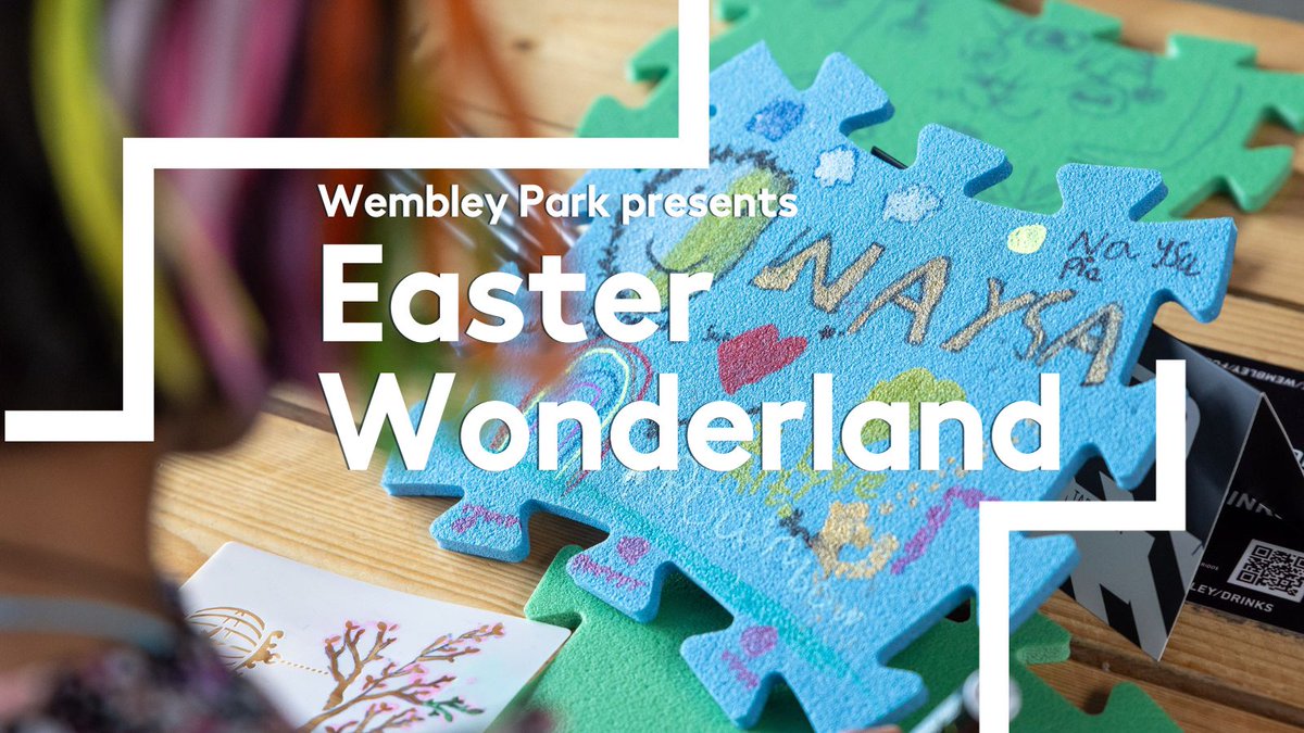 Hop into #EasterWonderland at #WembleyPark this Saturday🐣✨ Free family fun with art workshops, a fresh farmers' market and live music! Plus, £39 luxury afternoon tea for 2 at Hilton Wembley and a £35 9-course Easter meal at Masalchi. It's all here: wembleypark.com/easter