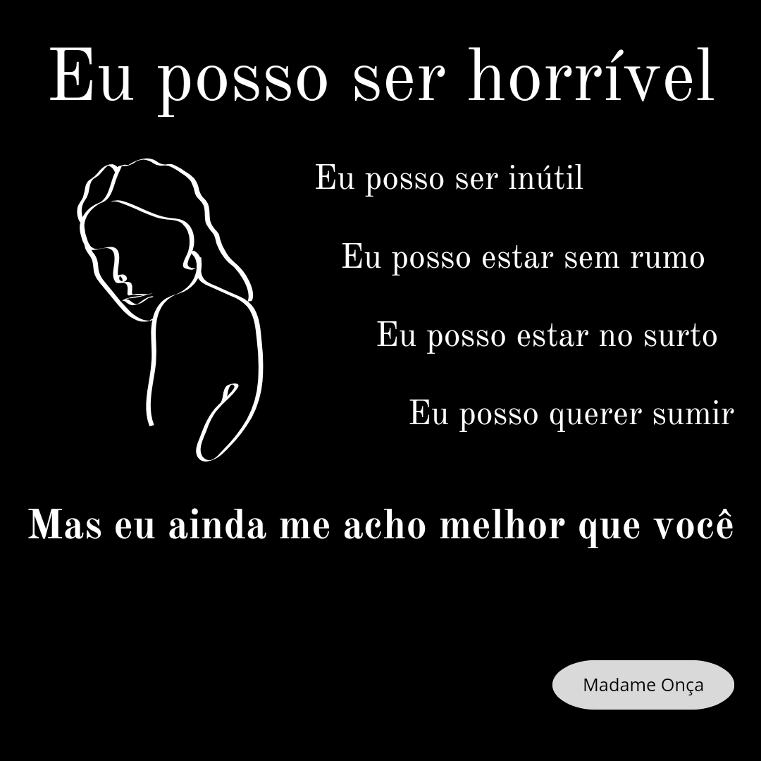 madame_onca's tweet photo. Todos meu defeitos ainda não me fazem ser uma pessoa pior que você https://t.co/nfsJqVTioR