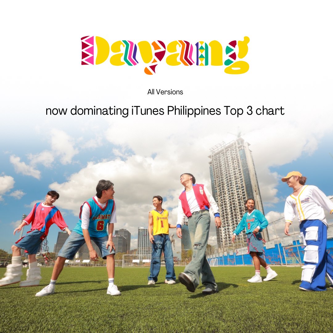 viva_records's tweet photo. Dominating iTunes chart! 
Philippines and Indonesia 🤎 

Salamat Dayang at Magiliw ng ALAMAT! 
@Official_ALAMAT https://t.co/sJbfawMhI4