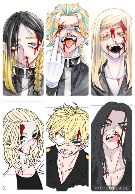 チェキにしたい絵が揃った〜!(未完成)

血まみれなので苦手な人はごめんね、でも好きな同志が居ると信じて…!! 