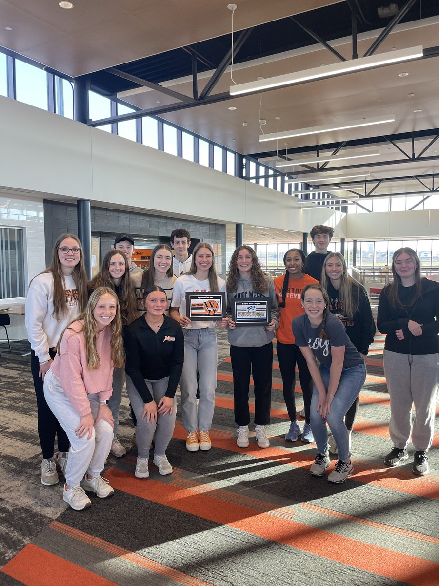 CRPrairieTrack's tweet photo. Making it official ✍️

Congratulations to two of our seniors who will be competing in track &amp; field at the next level!

Ryann Decker- Wartburg
Catie Reittinger- Mount Mercy

Both are outstanding leaders and tremendous talents who will do great things!

Congrats girls! https://t.co/TlP1TJ5x1T