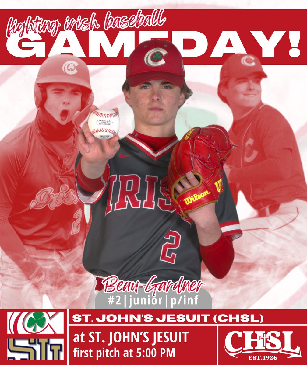 Central Catholic Baseball (@cchsirishbsbl) on Twitter photo We are back in action on the road against <a href="/RealTitanBall/">St. John's Jesuit Baseball</a> this afternoon. First pitch at 5:00 PM!
Go Irish! ☘️⚾️ We are back in action on the road against <a href="/RealTitanBall/">St. John's Jesuit Baseball</a> this afternoon. First pitch at 5:00 PM!
Go Irish! ☘️⚾️