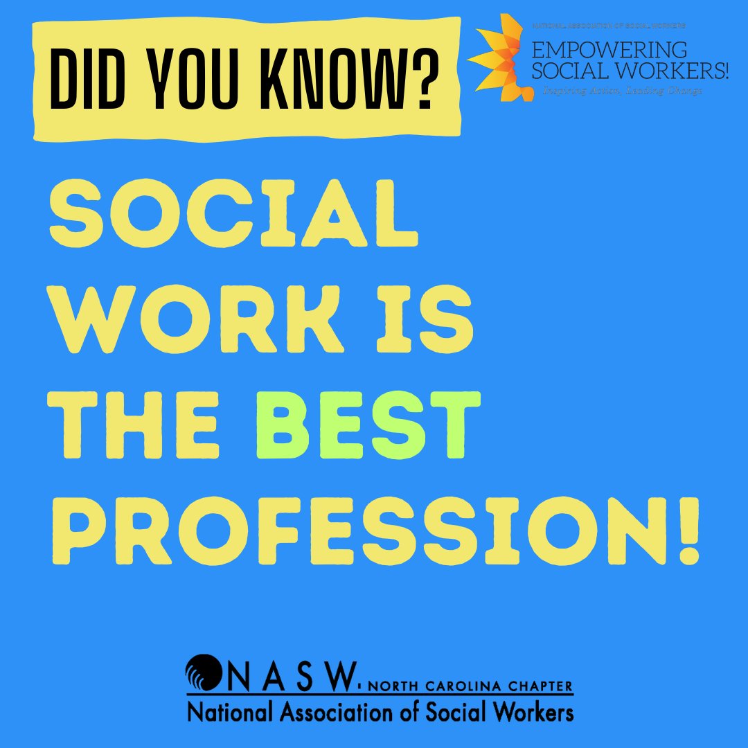 It's an indisputable fact! #naswnc #nasw #msw #bsw #lcsw #socialwork #socialworker #socialworkers #socialworkmonth