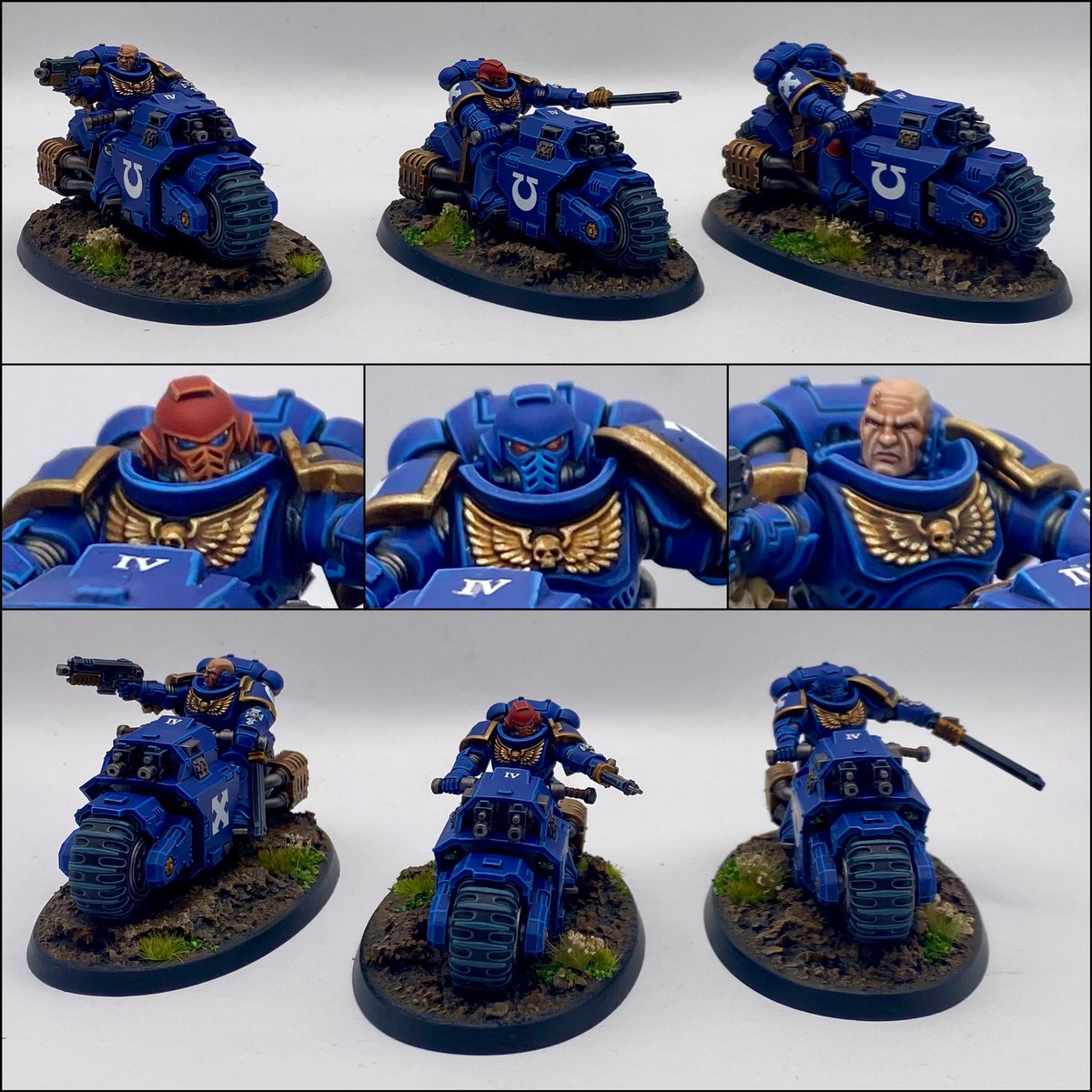 Why #MarchForMacragge when you can RIDE!? Couldn’t let the month slip by without sneaking in at least a few of the boys in blue… #WarhammerCommunity #Ultramarines #Warhammer40k #PaintingWarhammer