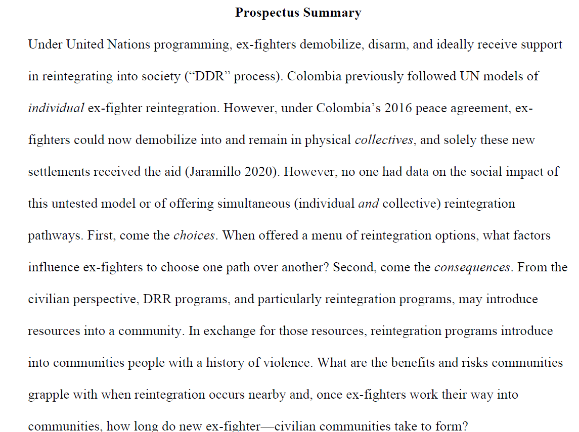 Next Monday noon, we have Natalie Romeri-Grass (OSU) to present this amazing work, “After Peaceland? Ex-combatant Reintegration Markets, Peace Economies, and Community Cohesion in 'Post-Conflict' Colombia.” Melle Scholten (UVA) will moderate. Join us!