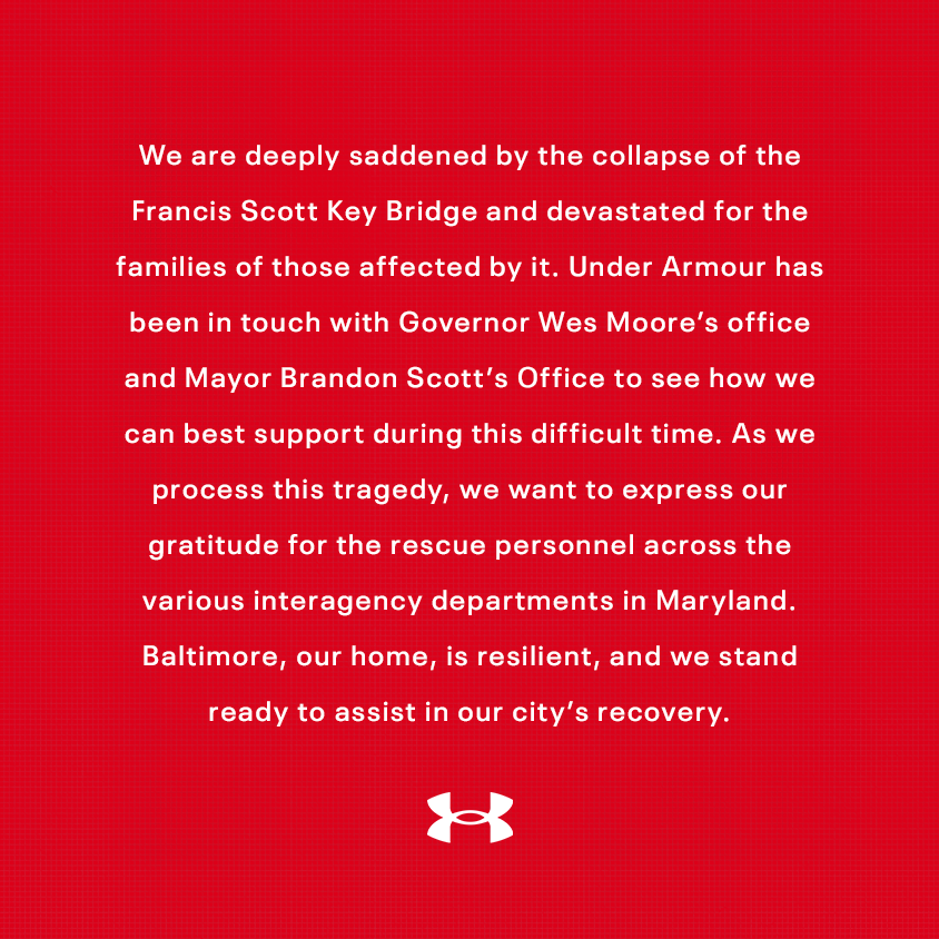 Statement from Under Armour
