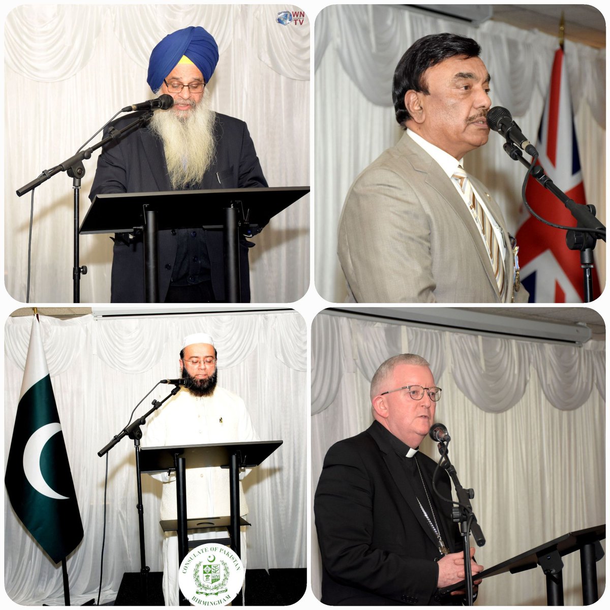 PakInBirmingham's tweet photo. Honoured to have esteemed guests at our Interfaith Iftar! 🌟 
Graced by the presence of @BrumLordMayor, @BrumLeader Chief Constable of Police, @SimonFosterPCC, Archbishop of Birmingham @FaithLeadersGrp
Together, we celebrate unity &amp; understanding.
#InterfaithIftar
@PakistaninUK https://t.co/3KhImEQHbU