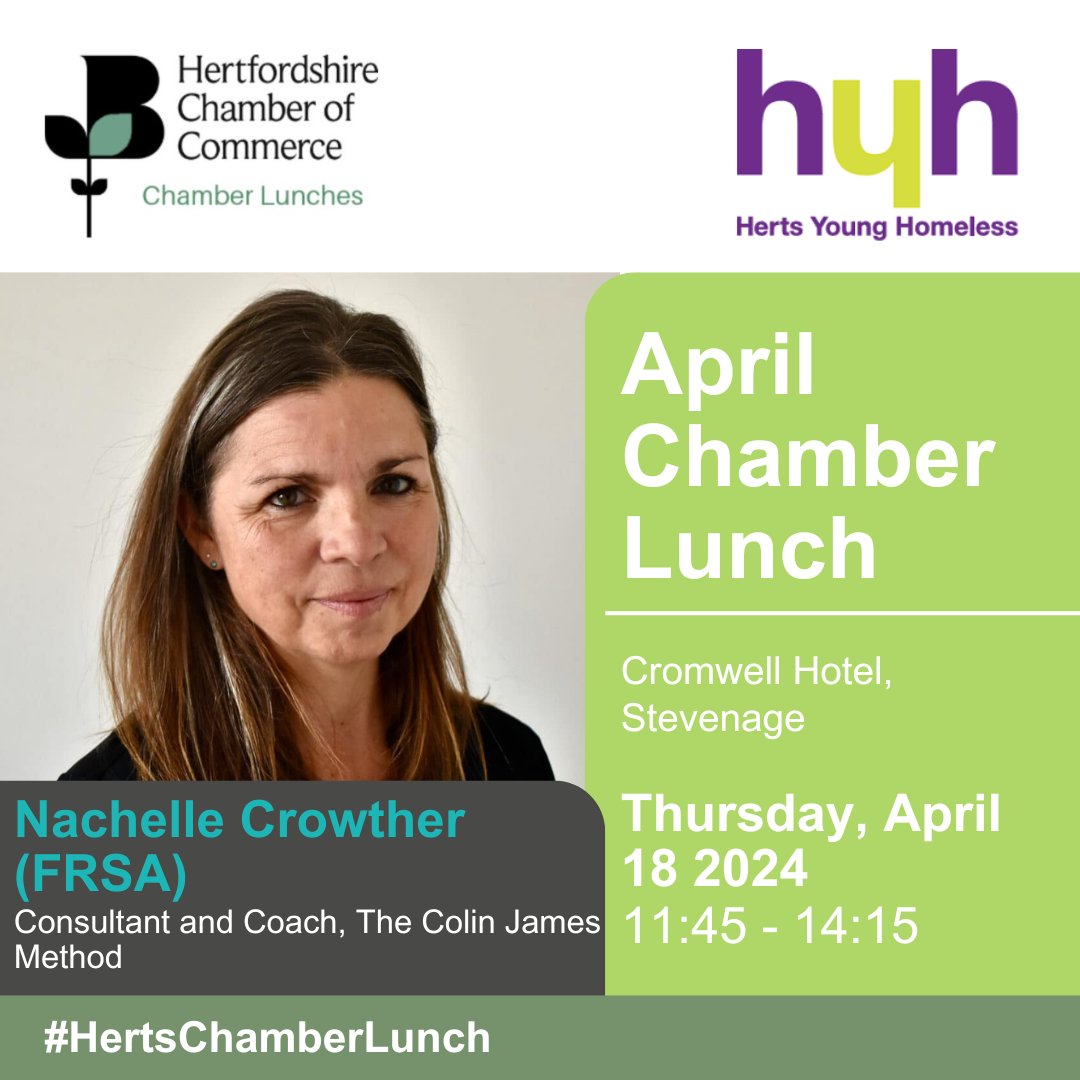 We’ve had some fantastic Chamber lunches in recent months, and we’re really excited for another great event in a couple of weeks.

To book your place, follow the link below:

my.hertschamber.com/calendar_detai…

#HertsChamber100 #networking