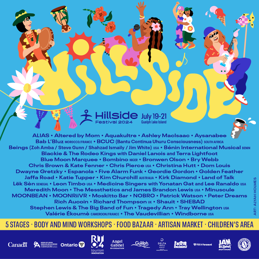 It's here!! 🎉 Your official artist lineup for #Hillside2024, July 19-21! 💚 We hope you're as excited as we are, because this year is going to be a great one! 🎶 See you on the island! ☀️ Get your tickets here: hillsidefestival.ca/tickets/