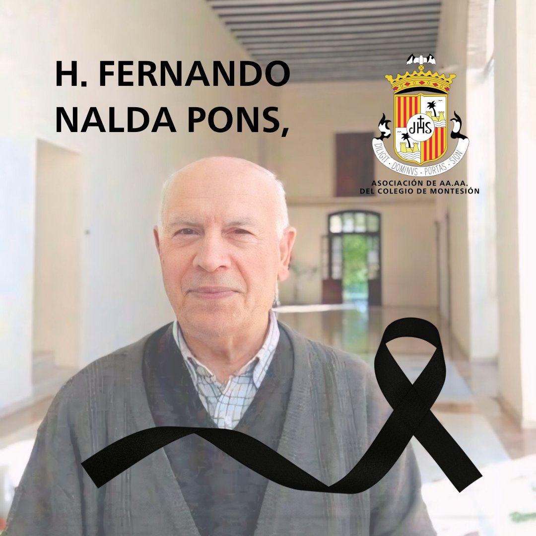 aamontesion's tweet photo. A las puertas de la Semana Santa, lamentamos la pérdida de nuestro querido Hno Fernando Nalda, quien dedicó más de seis décadas al Colegio de Montesión.

Muy querido por alumnos y antiguos alumnos, nos dejó ayer en Valencia. Su partida deja un vacío en nuestros corazones. https://t.co/18SMUf4Lvv