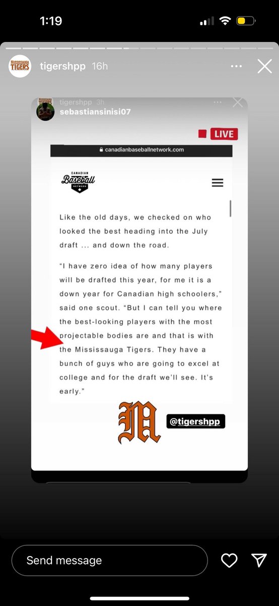 If you’re looking to play college or professional baseball and live in GTA you need to be a Tiger. Best coaching/program in Canada. Oh yeah, they’re also the ones who built the Ontario Blue Jays Grateful for the relationship @ONCBaseball has with the @HppTigers