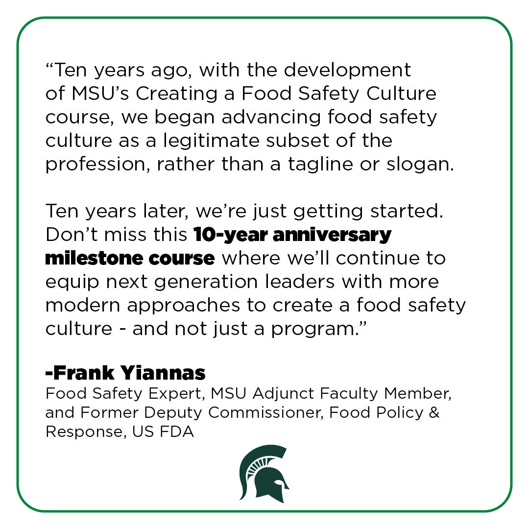MSU Online Food Safety tweet media