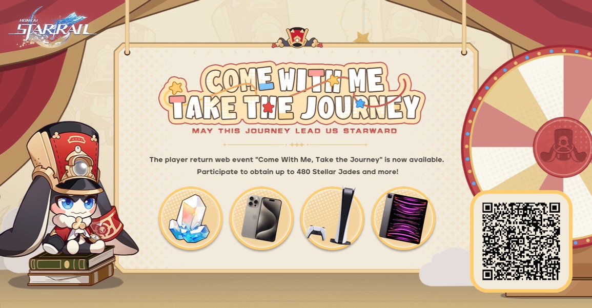 Jonathanhansel's tweet photo. Invite returning Trailblazers to link up with your invitation code and log into the game to win Stellar Jades, PlayStation®5, iPhone, and other surprise rewards https://t.co/PSRY5WfQ8R