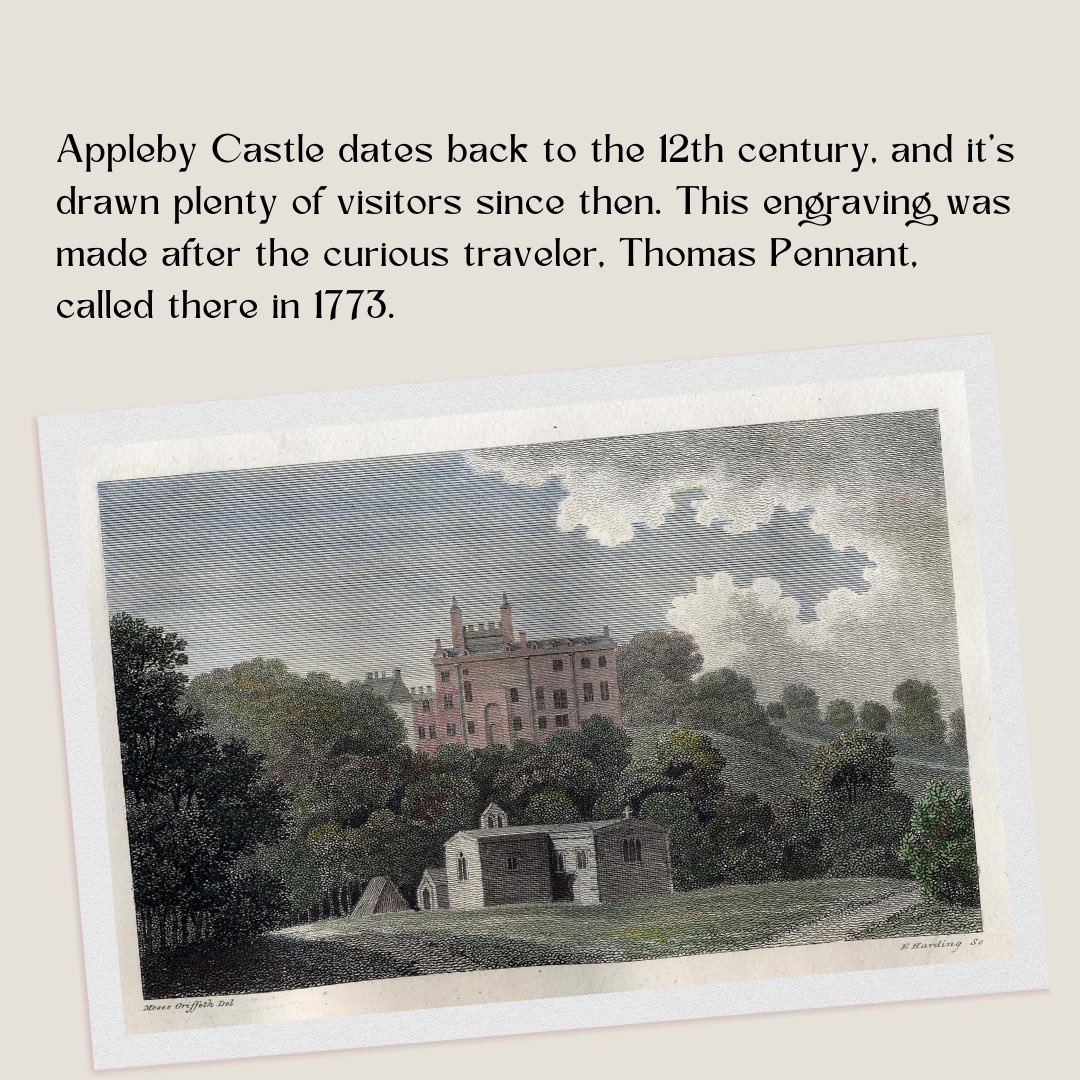 Happy Wednesday everyone! ⭐️ For our next “image of the week” post we have the Appleby Castle 🏰 from Thomas Pennant's Tour from Downing to Alston Moor. ⬇️Find out more on our website: cumbriacountyhistory.org.uk/gallery/engrav…