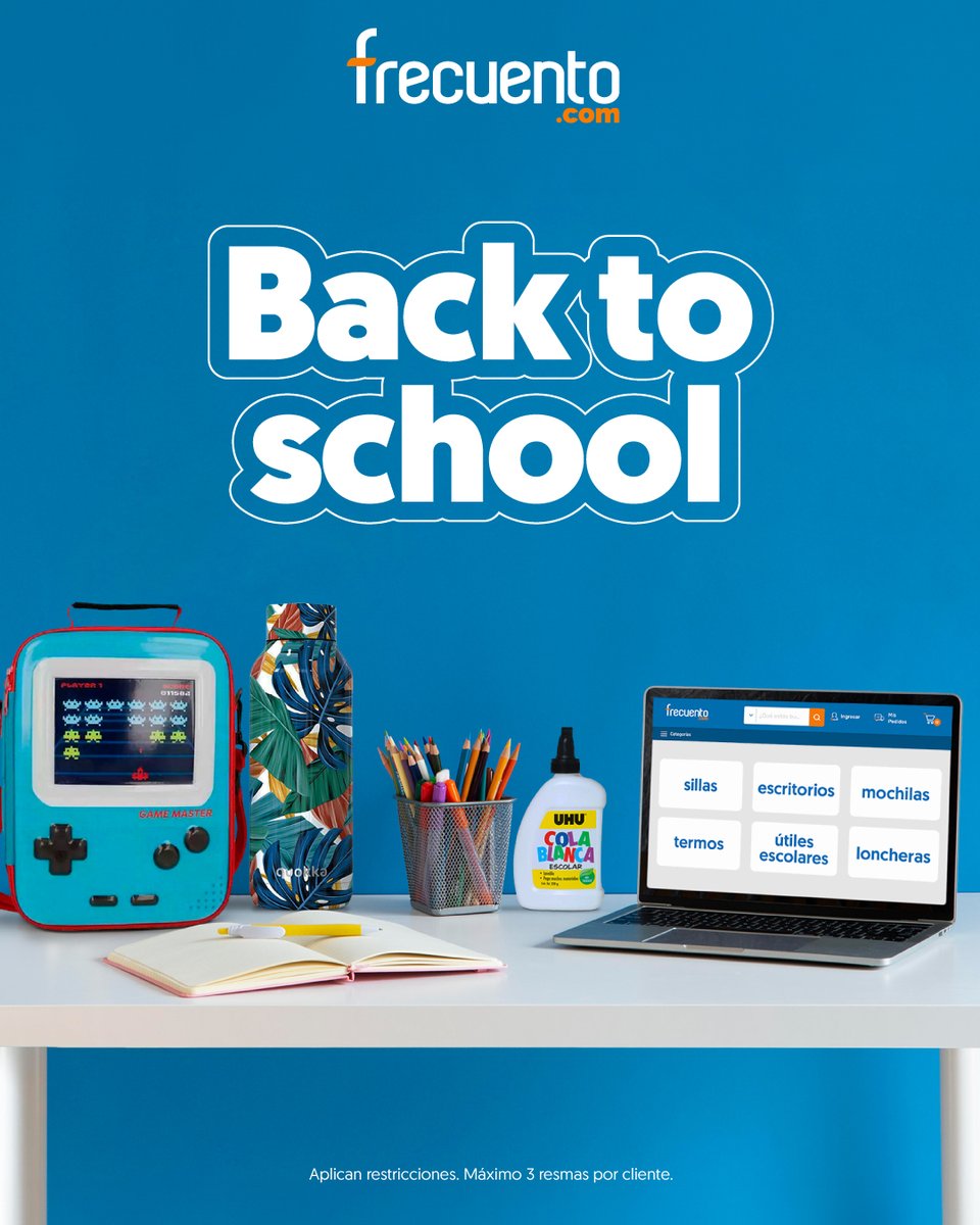 frecuento's tweet photo. ¡Listos para el regreso a clases! 🎒✏️ Encuentra al mejor precio, desde mochilas hasta escritorios, con envío a todo el país. 📦🚚 Compra aquí https://t.co/yjmrYMtUV8 https://t.co/SAtOA6XV3J