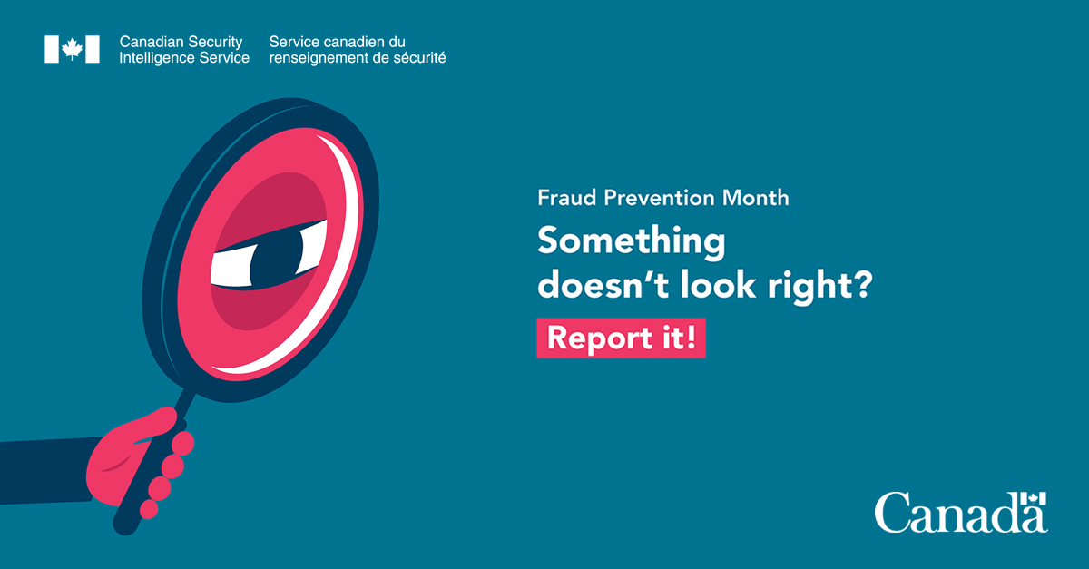 Fraud Prevention Month is an annual reminder to stay vigilant and protect your personal information. Check out resources on how to stay safe online: getcybersafe.gc.ca/en