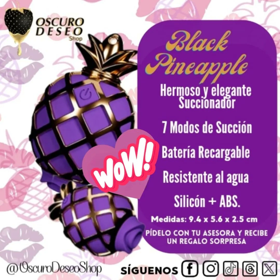 itzelasesora's tweet photo. Conoce la gran variedad de succionadores que tenemos en Oscuro Deseo Shop 🍓 🖤
Solicita el catálogo o entra a https://t.co/h4NBPytLb6
Envíos a toda la República Mexicana 📦
Recueda realiza la compra conmigo  te llegará un obsequio sorpresa 🎁
#oscurodeseoshop #conocetuladooscuro https://t.co/iBh9iUeAdk