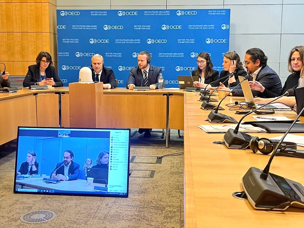 Invited to join the MENA-OECD meeting on #integrity and #anticorruption held in Paris. Pleased to join the discussions and explore avenues for future collaboration including with OECD drawing on lessons learned from the region and around the globe. #IntegrityWeek