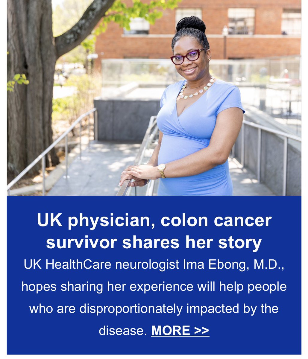 Meet Ima, a warrior facing colorectal cancer while carrying new life within. Despite the storm, she radiates resilience.
Her journey inspires, sharing her pain and triumphs. Witnessing her strength, I prioritize health, motivated to check-up.
uknow.uky.edu/uk-healthcare/…
