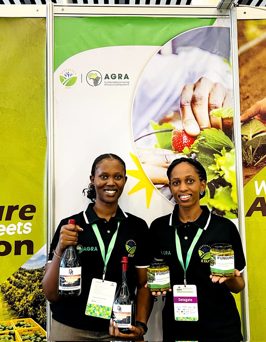 ryaf_agribiz's tweet photo. Just one more day until #IBMA2024 comes to an end. We warmly invite you to visit, connect, and support RYAF's young innovators showcasing their agribusiness ventures at KCC. Let's grow together! 🌿 Don't miss out! 🌿 #YouthInAg #BuyfromYouth #SupportYouth  #AGRA https://t.co/nyKzzQqyM5