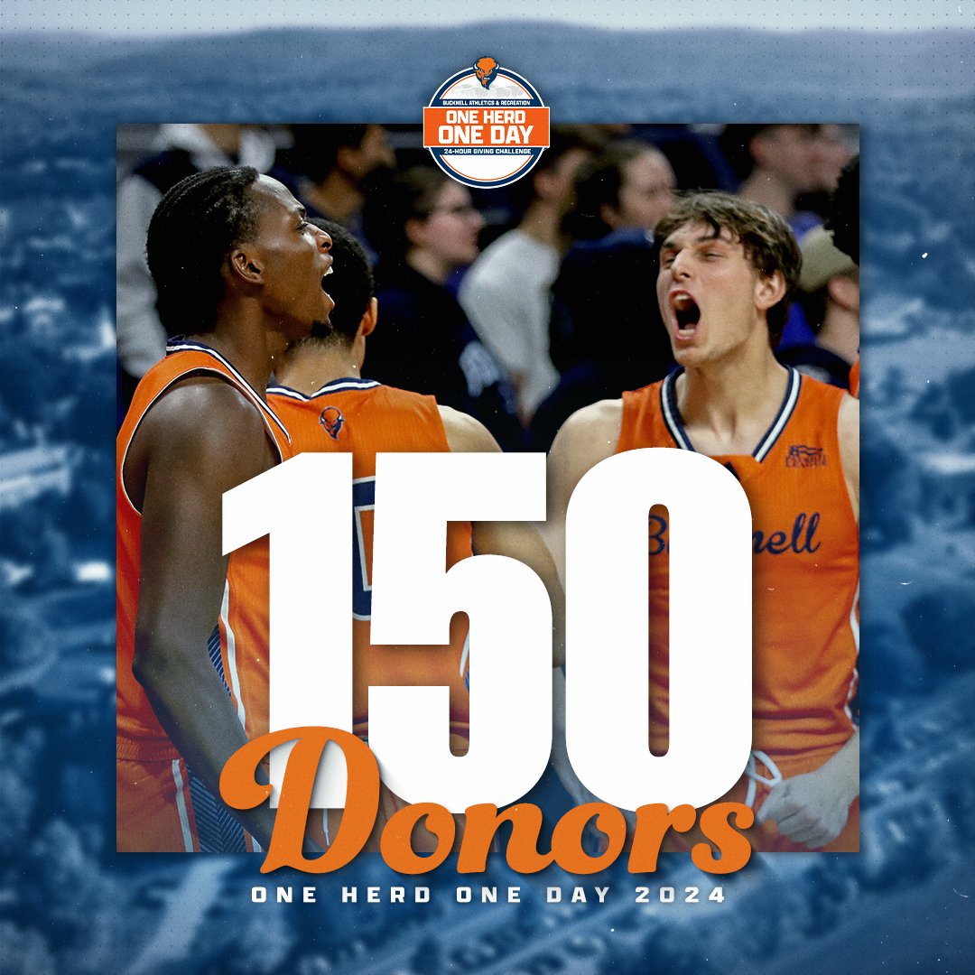 We just set a new program record with over $63,800 raised on #OneHerdOneDay! We also just hit the 150-donor milestone, and our team record is 159. Let's make it happen! #rayBucknell Give Here: givecampus.com/yus8yu