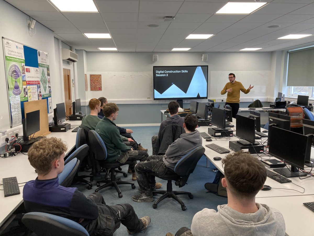 It's been great to share Digital Construction Skills with Apprentices in Colleges to raise awareness of how digital equipment can apply to and enhance their jobs - thanks to @BordersCollege @WestLoCollege @fifecollege for having us!