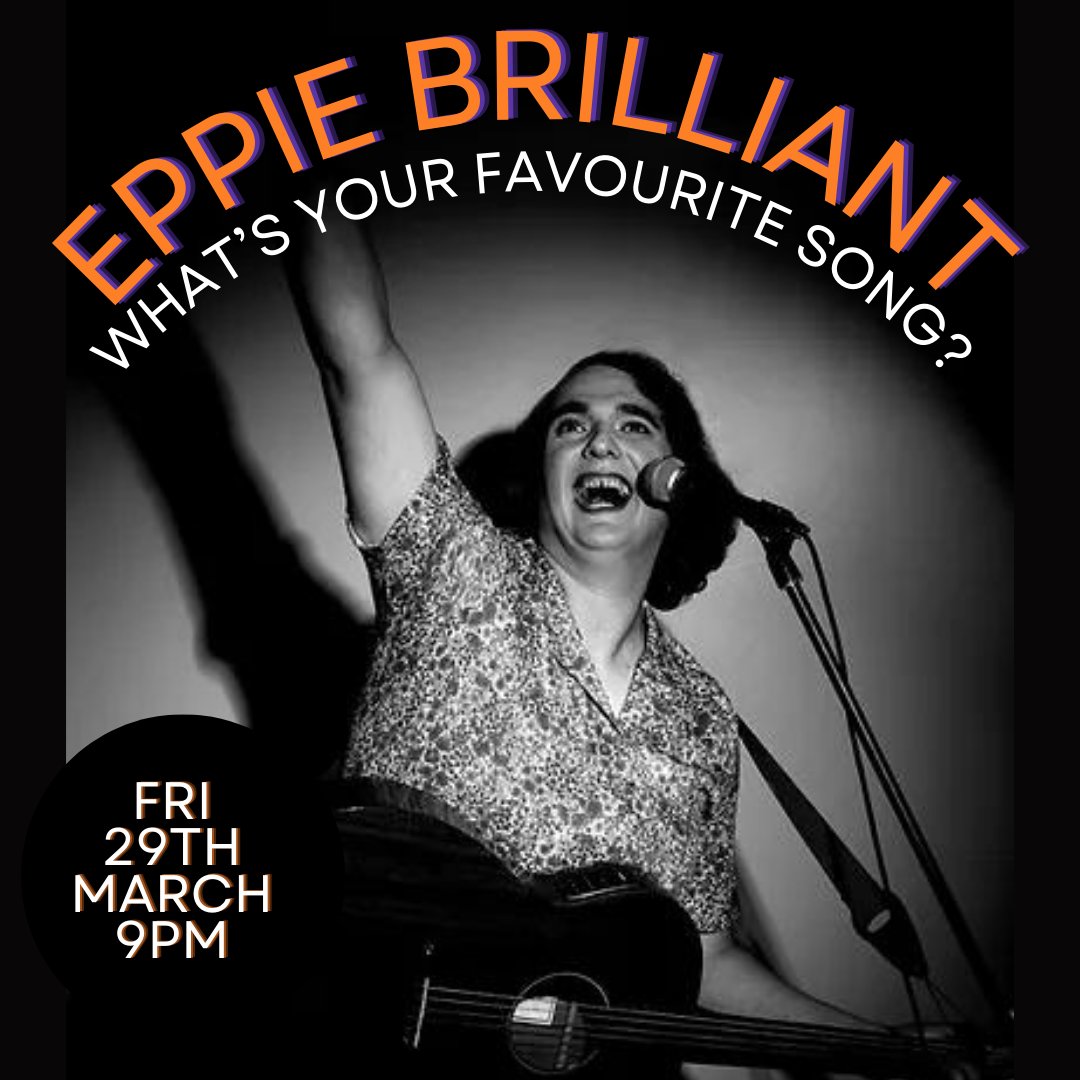 THIS FRIDAY AFTER IMAGINARY FRIENDS. We welcome Eppie Brilliant who will take us on a musical journey through the decades as she explores why we love the music we love. Tickets available via Betti website.