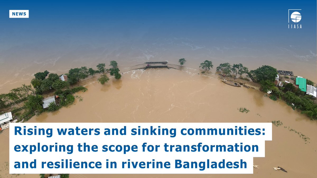 In 🇧🇩Bangladesh, annual flooding affects millions of people, particularly those in rural riverine communities. A recent study evaluated the resilience of 35 such communities in the country. 🔎iiasa.ac.at/news/mar-2024/… @floodalliance @reinhardmechler @GEC_Journal @FinnLaurien