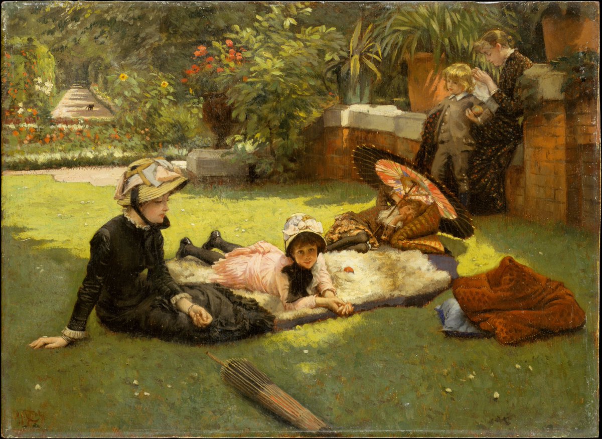 In Full Sunlight (En plein soleil), by French painter James Tissot (1881). The MET.