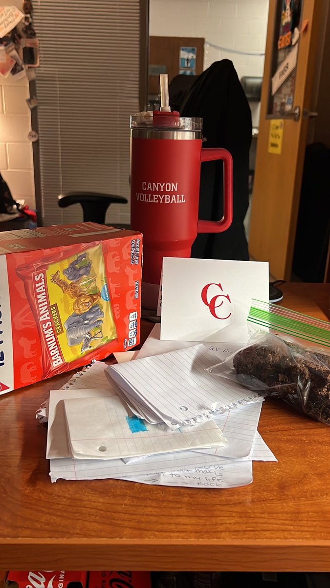 Canyon HS Athletic Training (@coogsat) on Twitter photo Thank you <a href="/canyonVB/">Canyon Volleyball</a> ❤️ I appreciate the notes and some of my favorite treats‼️This National Athletic Training month has been one to remember❤️ Thank you <a href="/canyonVB/">Canyon Volleyball</a> ❤️ I appreciate the notes and some of my favorite treats‼️This National Athletic Training month has been one to remember❤️