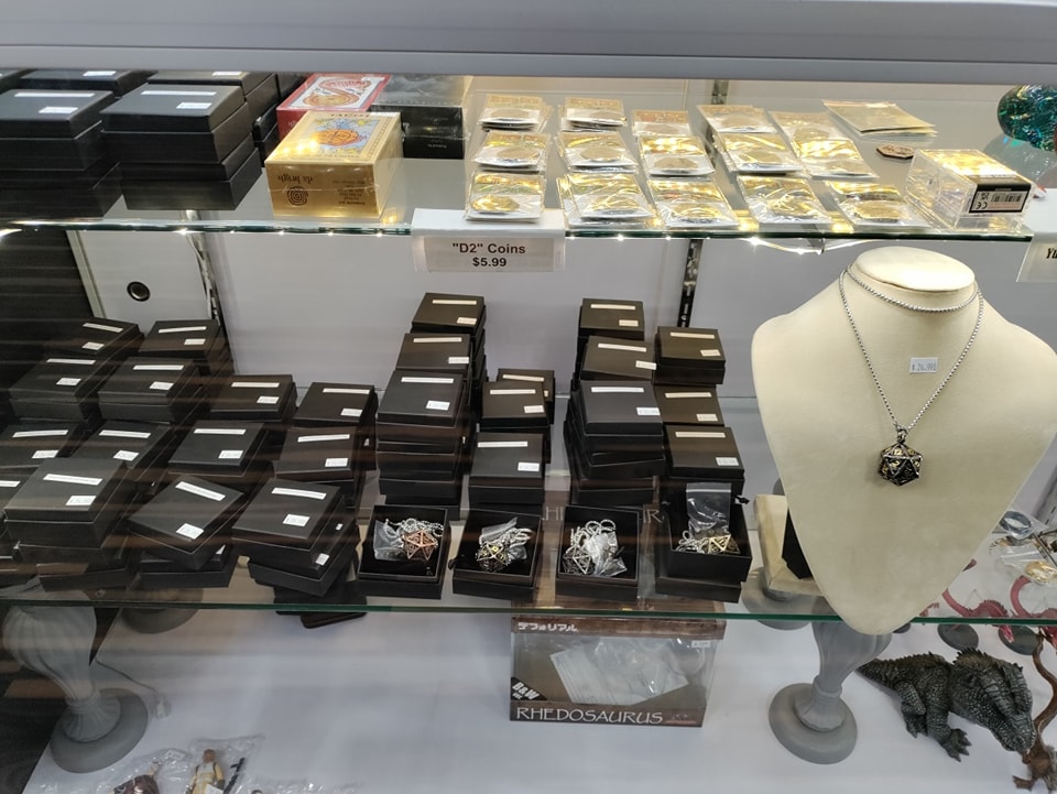 New mini metal dice with cages! Can be worn as a necklace or on a keychain. #D20