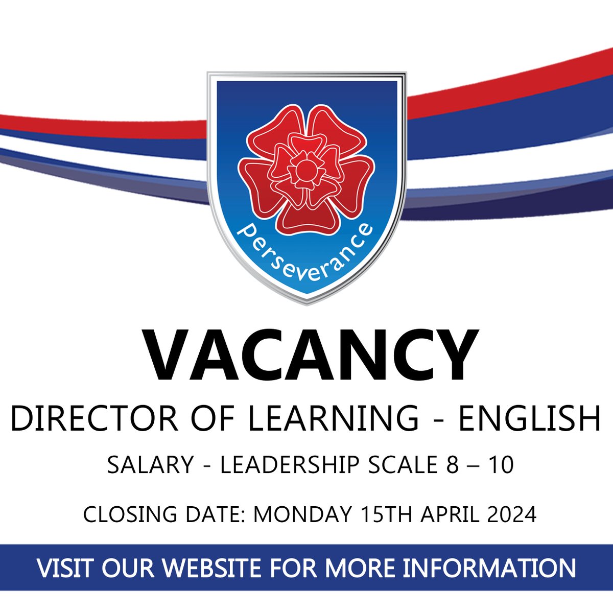 We currently have a vacancy for a Director of Learning - English More information is available on our website: penkethhigh.org/vacancies/