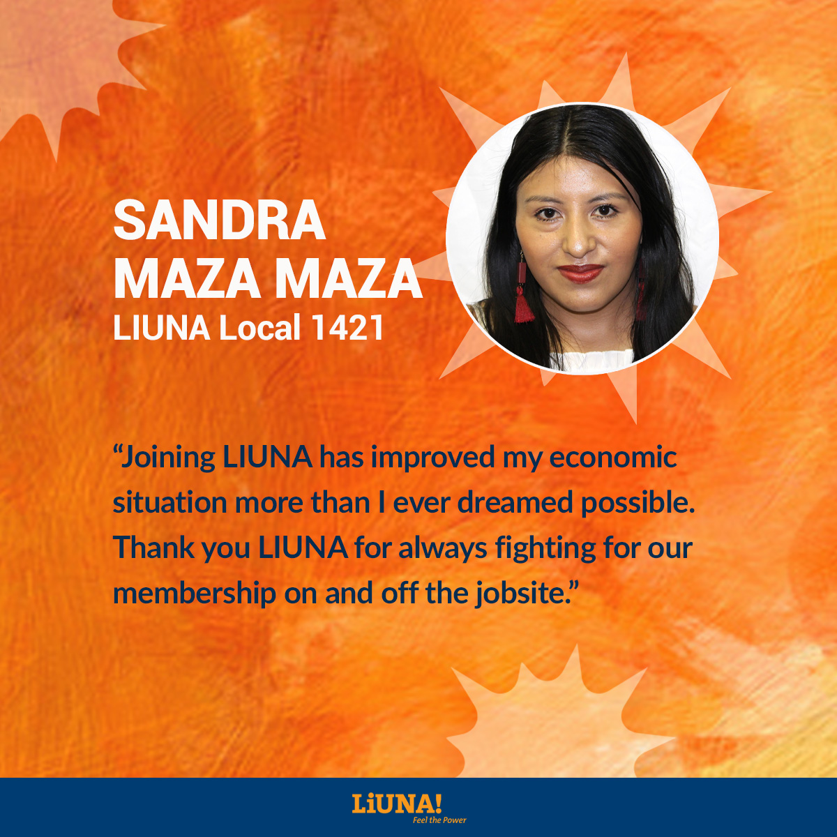 #WomensHistoryMonth continues & so does our celebration of women’s contributions to #UnionPower & #LIUNA!
 
Today meet Sandra Maza Maza from Local 1421 in Boston, MA.

#WomenInConstruction #Local1421 #BetterPay #BetterLife #Massachusetts