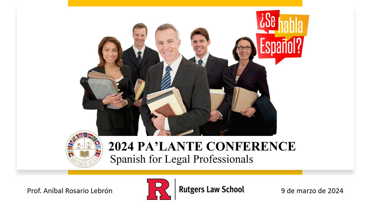 ARosarioLebron's tweet image. It was great to be part again of @MetroLALSA&apos;s Pa&apos;Lante Conference at @CardozoLaw and promote language justice in the legal system. #SpanishforLawyers #languagejustice #RutgersLaw