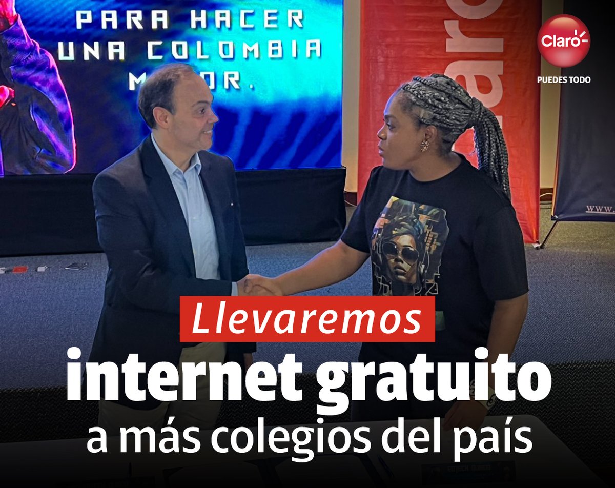 AlcibiadesTosca's tweet photo. ¡Seguimos transformando la vida de millones de colombianos con tecnología! 📱 #OrgulloClaro es anunciar la firma de un memorando de entendimiento con el Min Educación Nacional para llevar a más territorios nuestra iniciativa Escuelas Conectadas Claro por Colombia 💻. https://t.co/7CSJdwSm1p