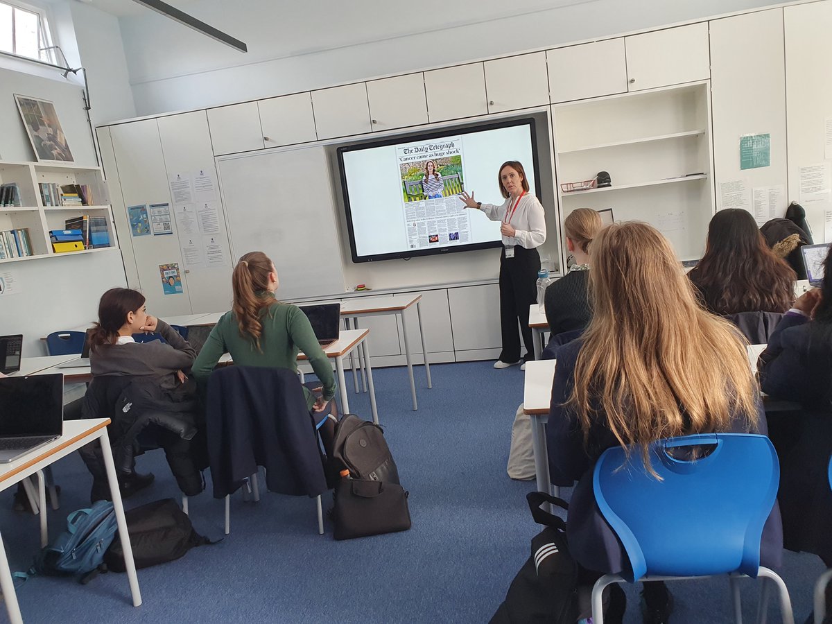 Such a treat to welcome journalist <a href="/CamillaTominey/">Camilla Tominey</a> to RMS today. Camilla was kind enough to work with A Level English students on their writing skills and gave an inspirational talk about working as a journalist and presenter. Thank you so much for joining us this morning!