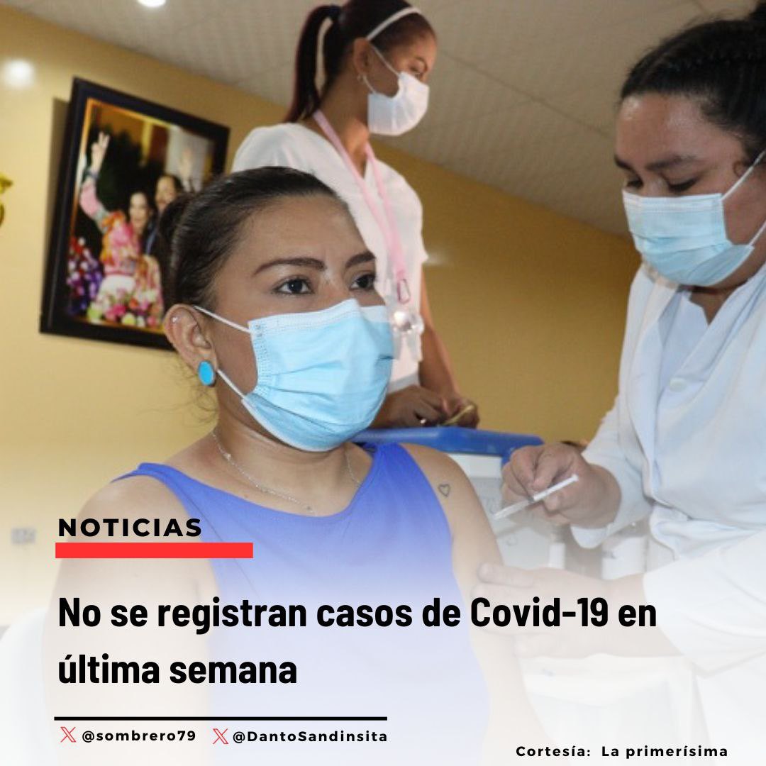 Ministerio de Salud de #Nicaragua reporta que no se registrado casos de COVID-19 en la última semana #SomosUNAN #SomosUNCSM #VeranoAlegríaFamilia