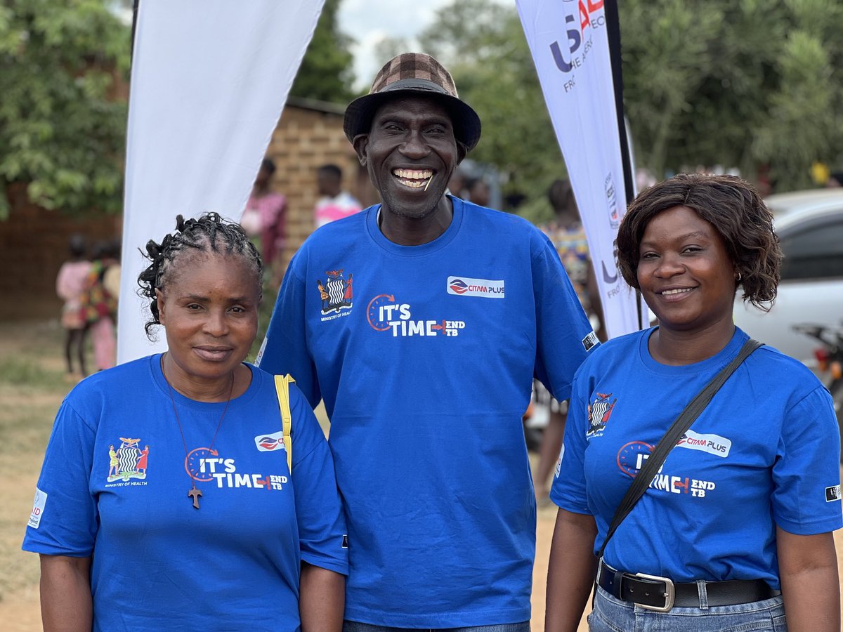 We support #Zambia to #EndTB by improving access to case detection and treatment for groups at high-risk and by supporting health workers at the community, district and national levels to provide high-quality TB services. ⁦@cidrzinfo ⁦⁦@usembassyzambia⁩ #YesWeCanEndTB