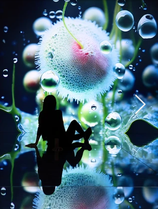 ArtProjectsLtd's tweet photo. The exhibition 'Latent Spaces' is currently being displayed at Canary Wharf by Illusionaries. It is a breathtaking, immersive exploration where AI meets the boundries of creativity. https://t.co/OsIUHEm5zf
