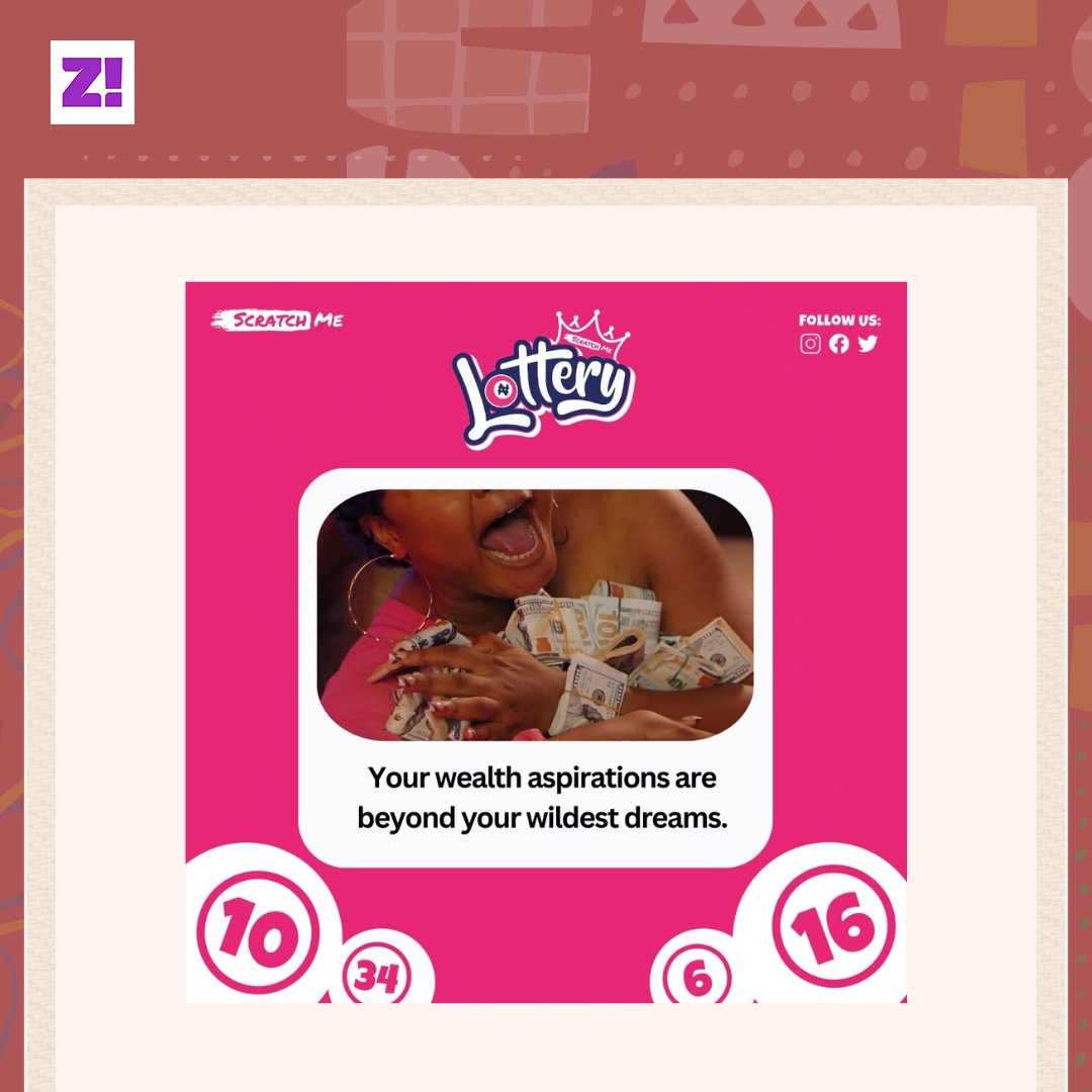 Zikoko_Mag's tweet photo. Turn dreams into reality with ScratchMe Lottery! Dial *671*4*4*3# with your MTN phone or visit ShopRite, Jara stores in Lagos, or Dot/Bankly POS agents nationwide to play now!

Don't miss your chance to #WinBig this week with @mtnng

#ScratchMe #ScratchMeLottery #Nigeria #Lottery https://t.co/SP7snZ1Hux