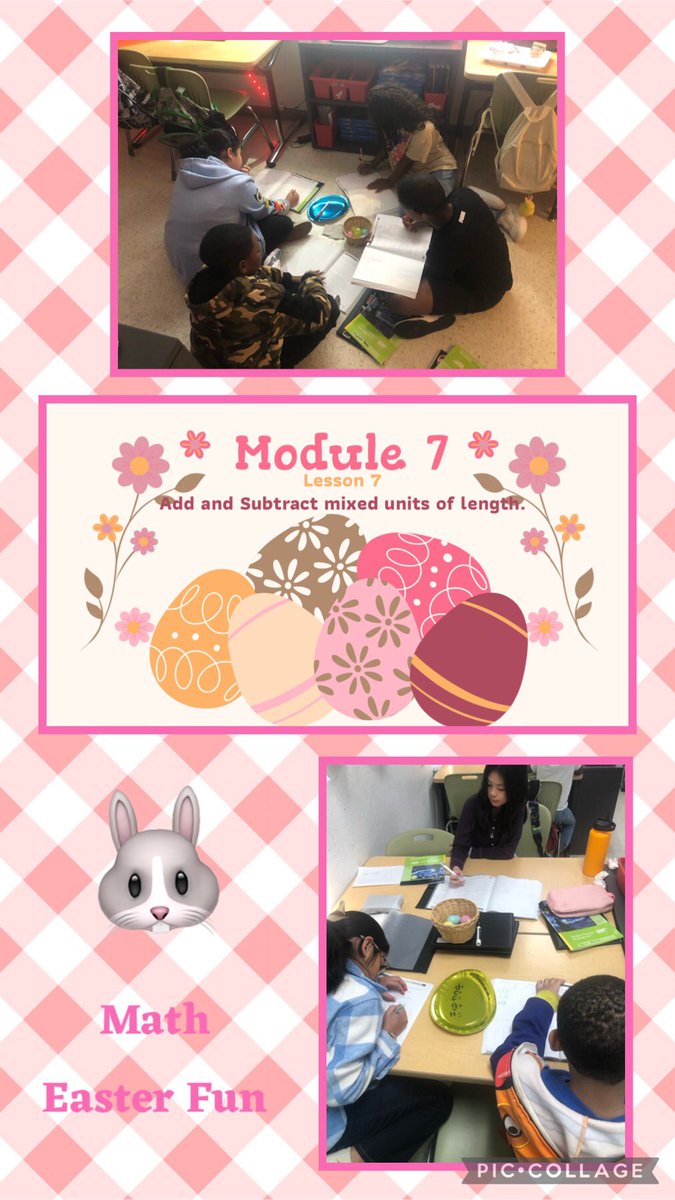 KariDierks's tweet photo. These mathematicians hopped right to work on their @eureka_math lesson today as they helped the Easter Bunny out. 🐰 They all did EGGcelent work! 🐣 @GreensptES_AISD #eastermath https://t.co/B9DnYM7Ay9