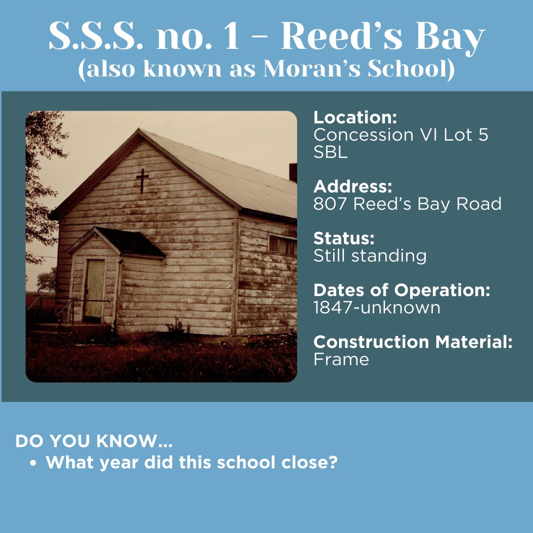 Do you have any information about these schools on Wolfe Island? See Facebook or Instagram for the full post! (part 1)

#kingstonmuseums #ygkmuseums #ontariomuseums #kingstonontario #visitkingston #exploreon #discoveron #oneroomschool #kingston #yourstodiscover #ontario