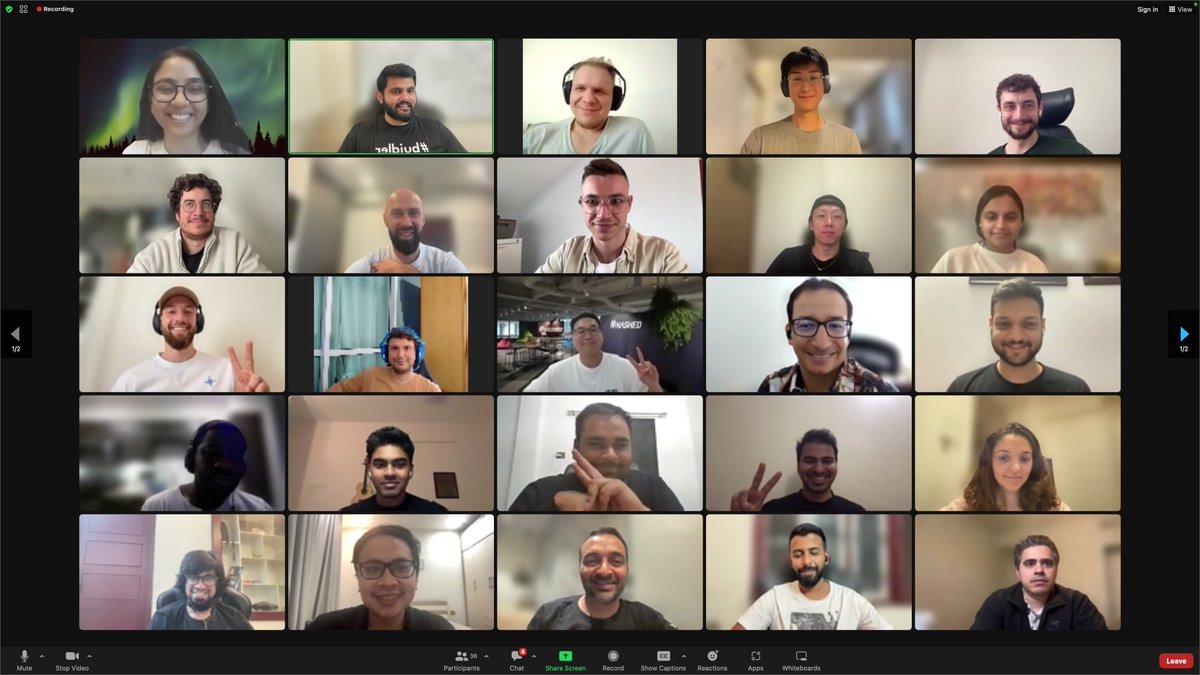 pythonhulk's tweet photo. Like clockwork - another month, another investor speed dating session done - curation and matching is gold! 

And as per usual, founders and investors for 10 different countries, under one simple unifying motto - build. https://t.co/xZQuNXB5Qo