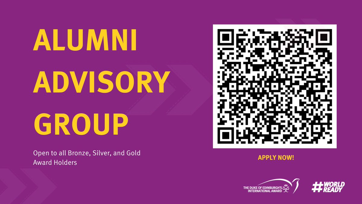 🚨 Attention all Bronze, Silver, & Gold Award Holders.... Do you want to play a significant role in shaping the future of the Global Award Alumni Network's engagement? Apply NOW to become a part of the Alumni Advisory group!🚀 ➡️lnkd.in/d9YJJDqW #Alumni