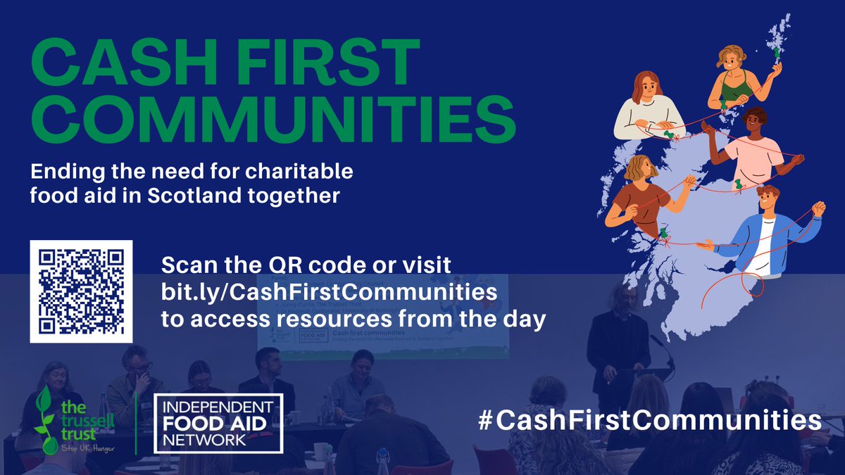 Missed our joint #CashFirstCommunities in #Glasgow last week? We've put together a #CashFirstCommunities resources page including slides from the workshop sessions - foodaidnetwork.org.uk/cashfirstcommu… Thanks so much to all our speakers and attendees.. @TrussellScot #CashFirstCommunities