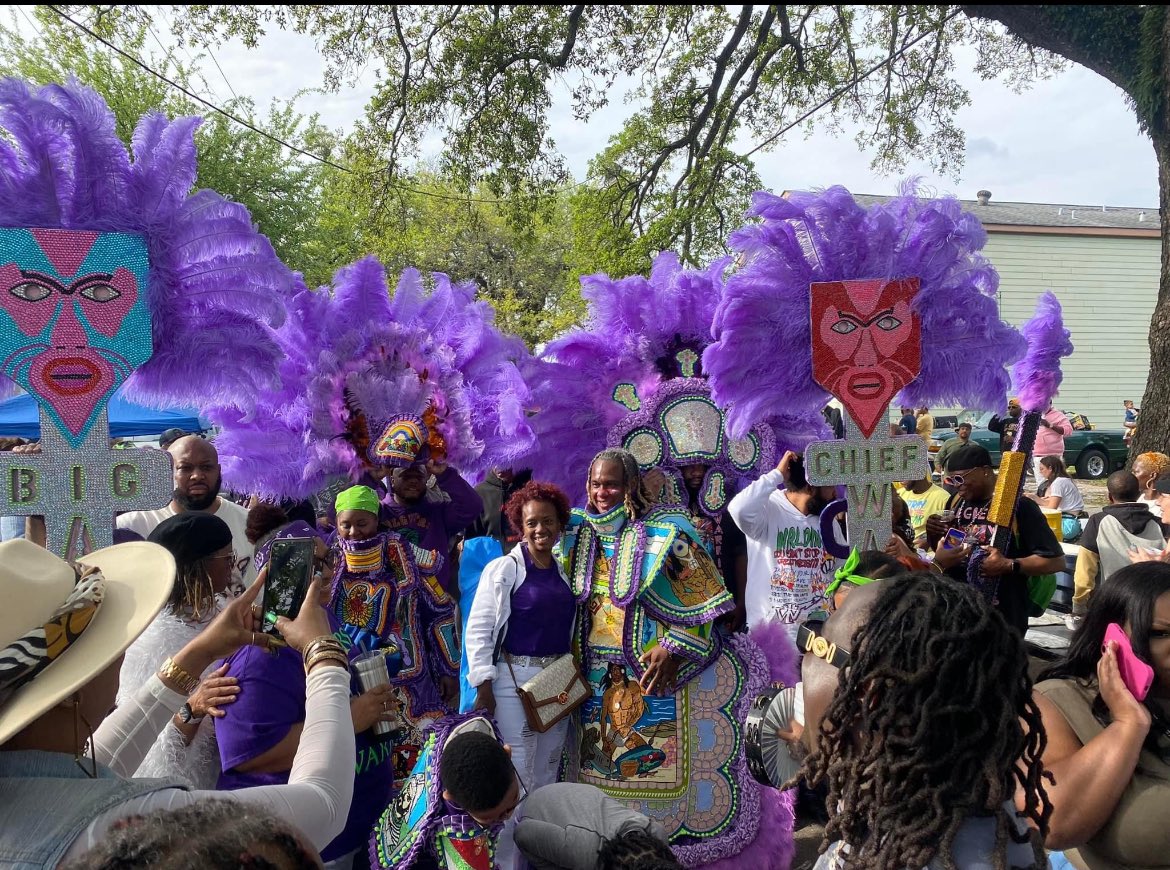 #BigChief and my mother #supersunday #uptown 2024 #algierswarriors