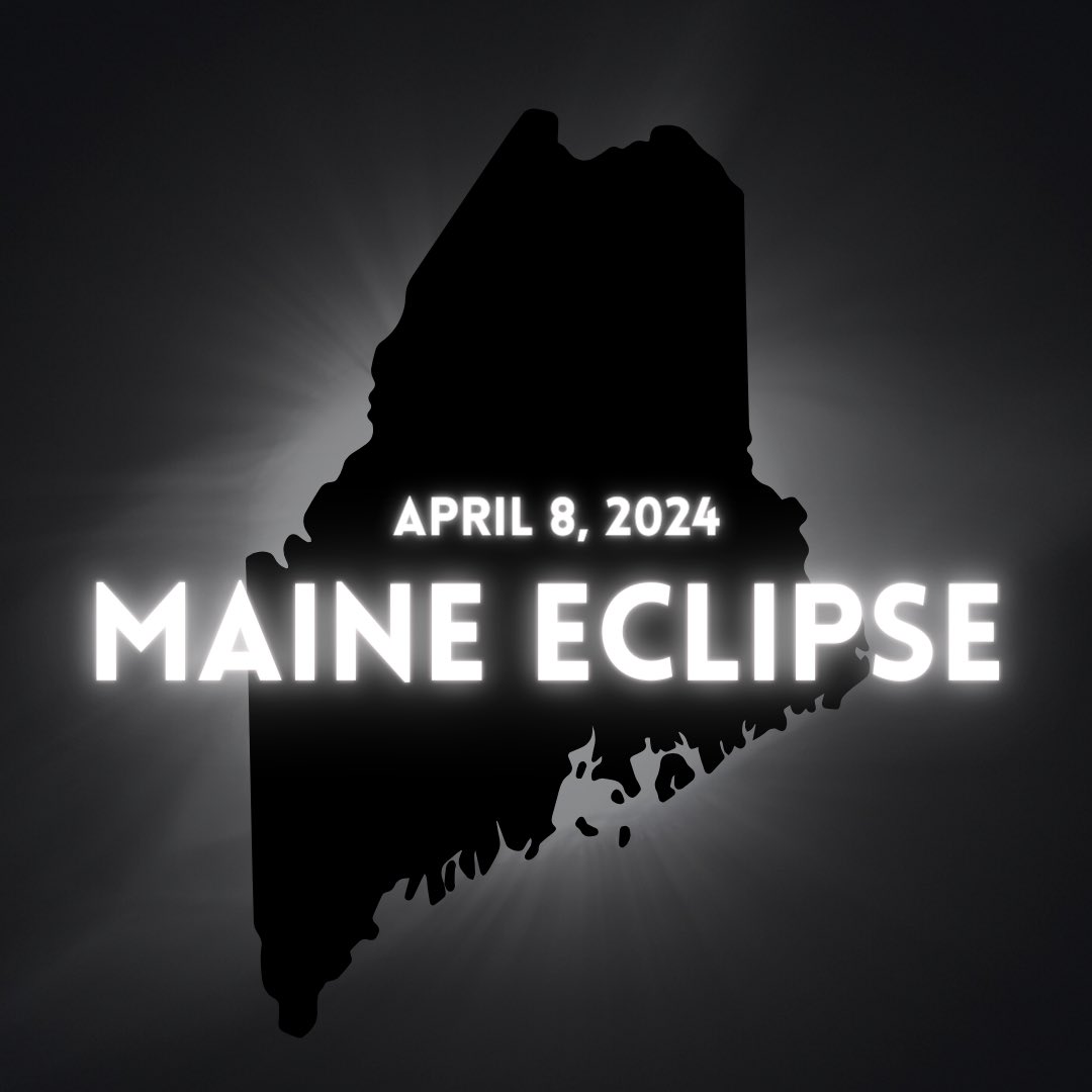 In less than two weeks, Maine will experience its first total eclipse since 1963! Follow for safety and travel tips. For more, visit maine.gov/eclipse2024 #MEEclipse24