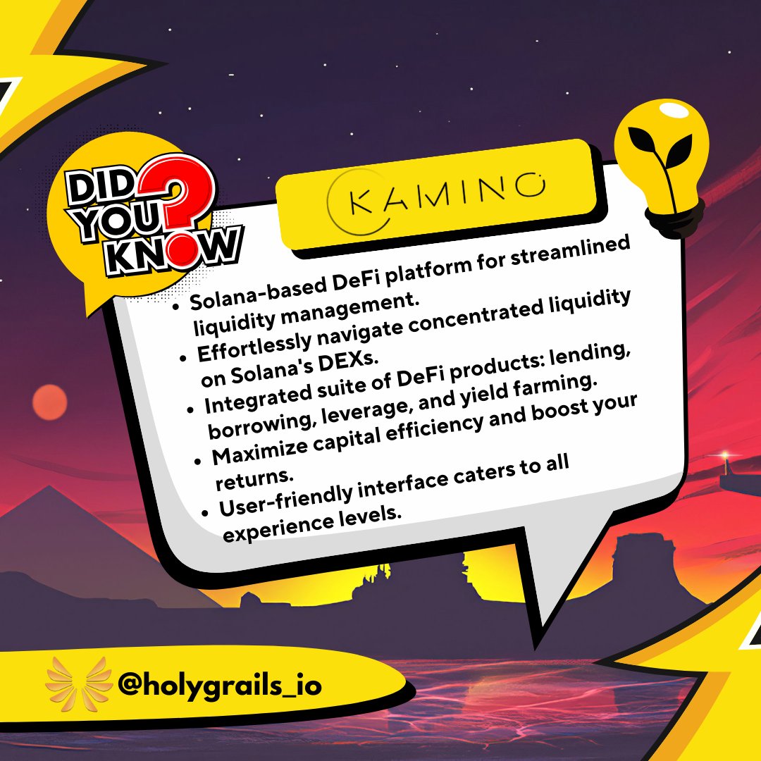 NFT Liquidity Revolution on Solana!

Check out our new blog post on the innovative HOLY-SOL Vault by <a href="/KaminoFinance/">Kamino</a> &amp; @Holygrails_io

Unlock easier NFT management &amp; potentially juicy yields!

Read more: holygrails.io/news-update/un…

 #SolanaNFTs #DeFi #NFTCommunity